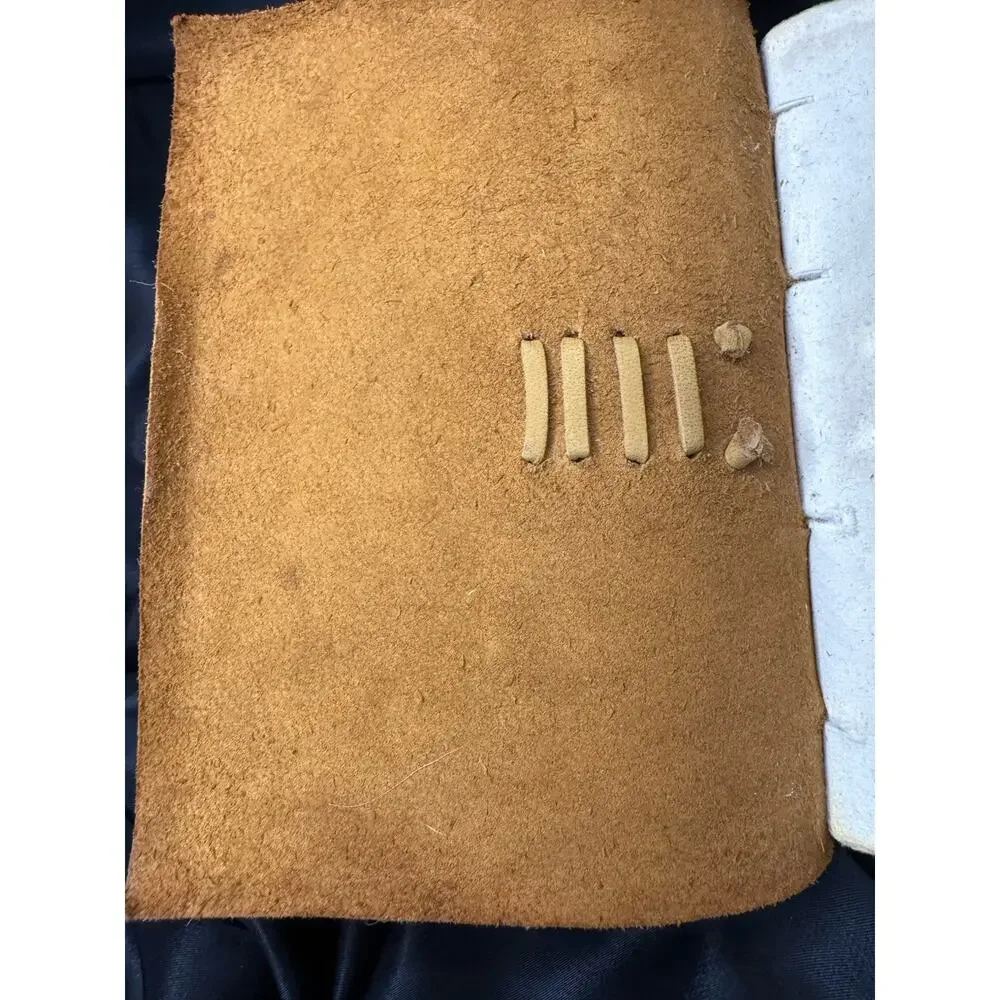 ‎NW/OT Nomad Crafts Co Vintage Leather Journal Handmade Deckle Edge ‎7”x5” Brn